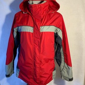 Columbia Hooded Nylon & Fleece coat